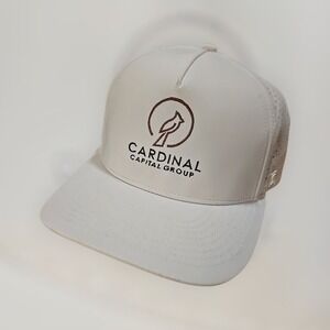 Billest Cardinal Capital Group Hat White Perforated Snapback Adjustable Cap EUC